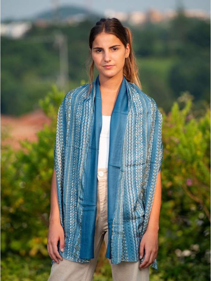 Foulard double en soie ASK84CD
