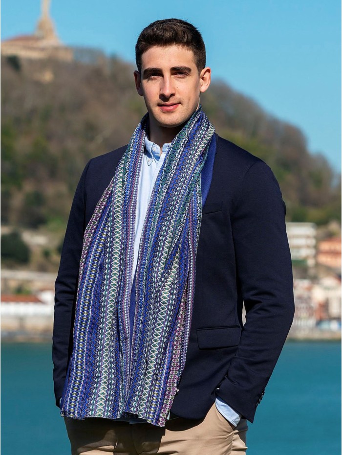 Foulard double en soie ASK84CD