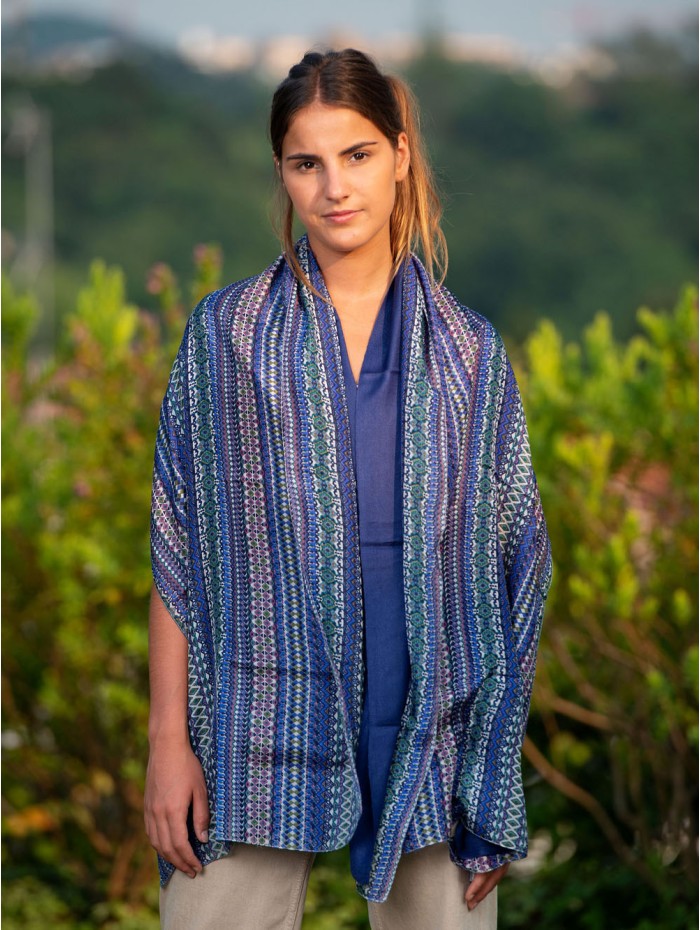 Foulard double en soie ASK84CD