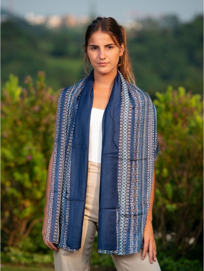 Foulard double en soie ASK84CD