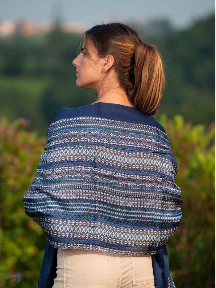 Foulard double en soie ASK84CD