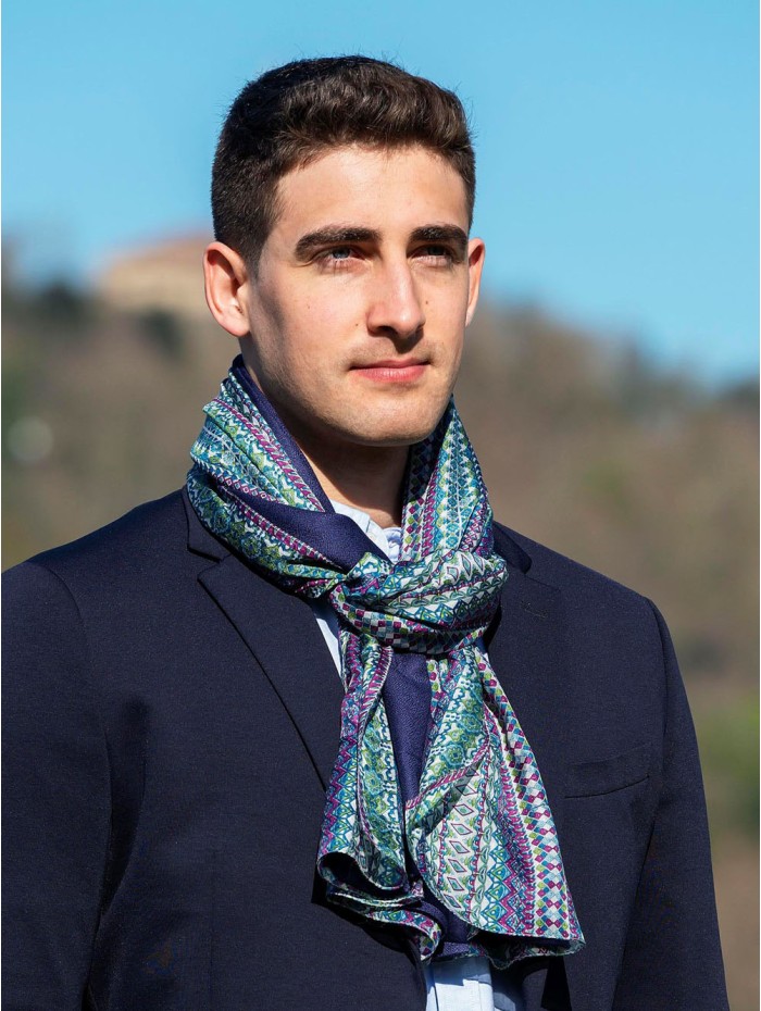 Foulard double en soie ASK84CD