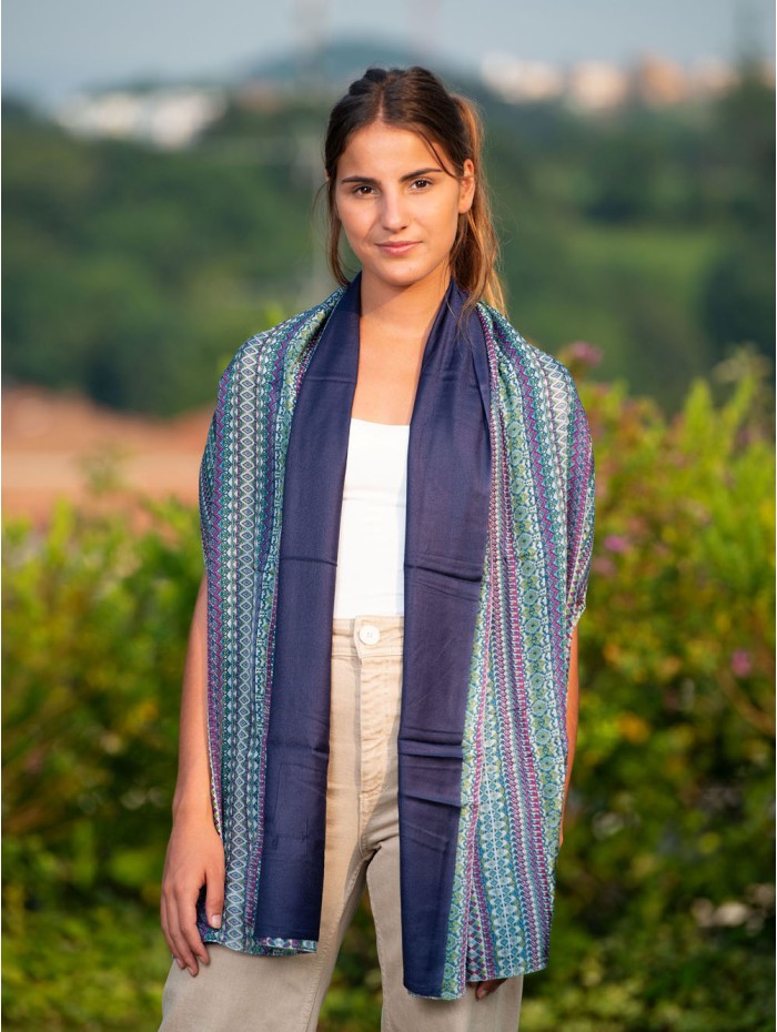 Foulard double en soie ASK84CD