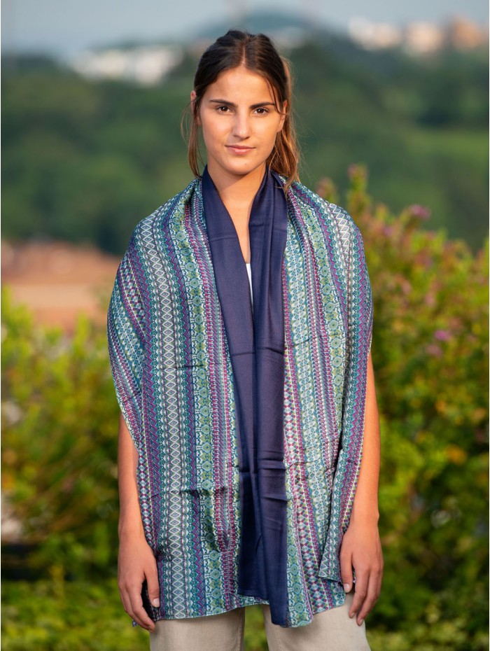Foulard double en soie ASK84CD