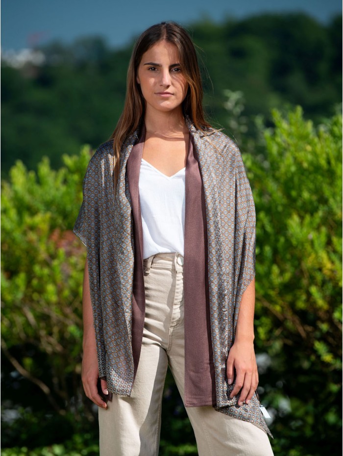 Foulard double en soie ASK78CDB