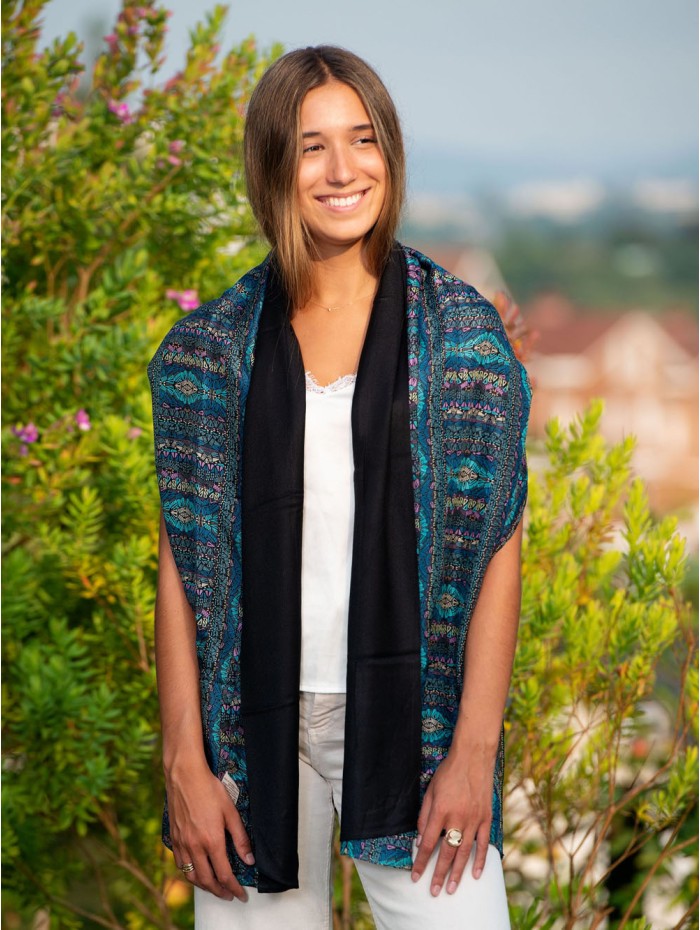 Foulard double en soie ASK121CD