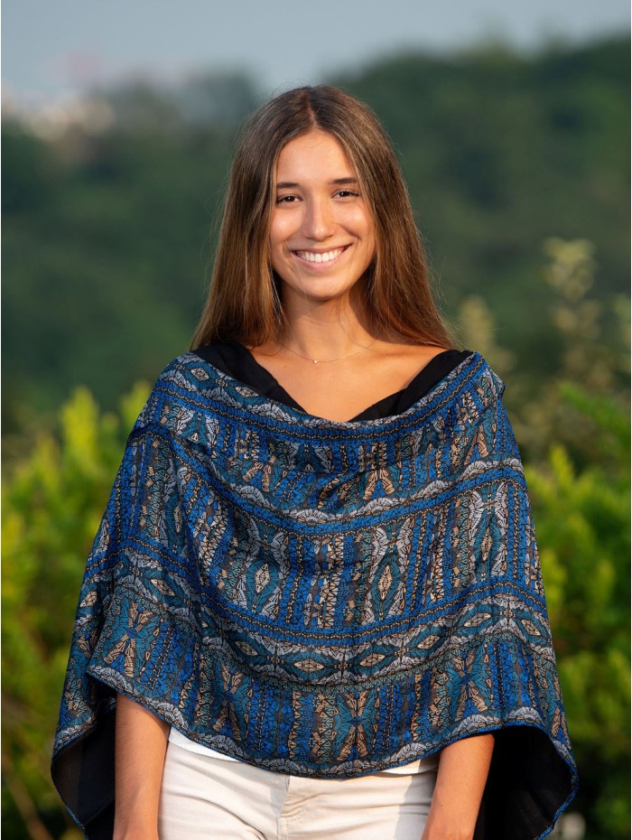 Foulard double en soie ASK121CD
