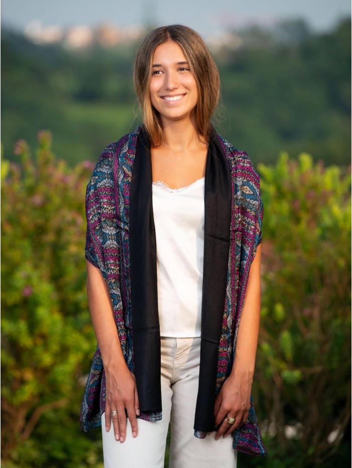 Foulard double en soie ASK121CD