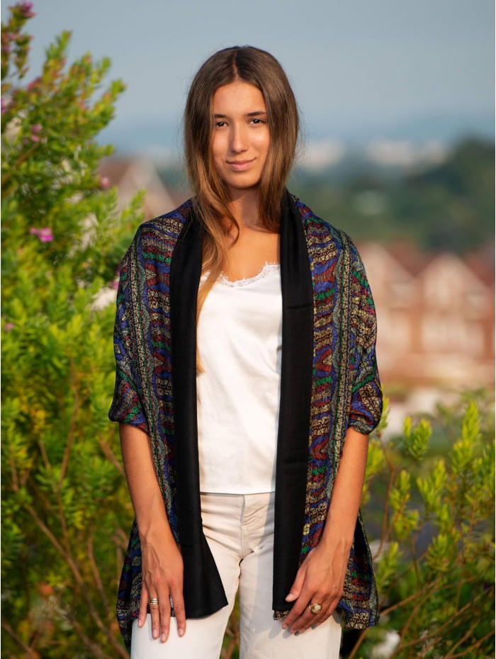 Foulard double en soie ASK121CD
