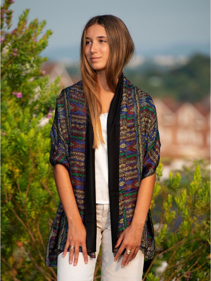 Foulard double en soie ASK121CD