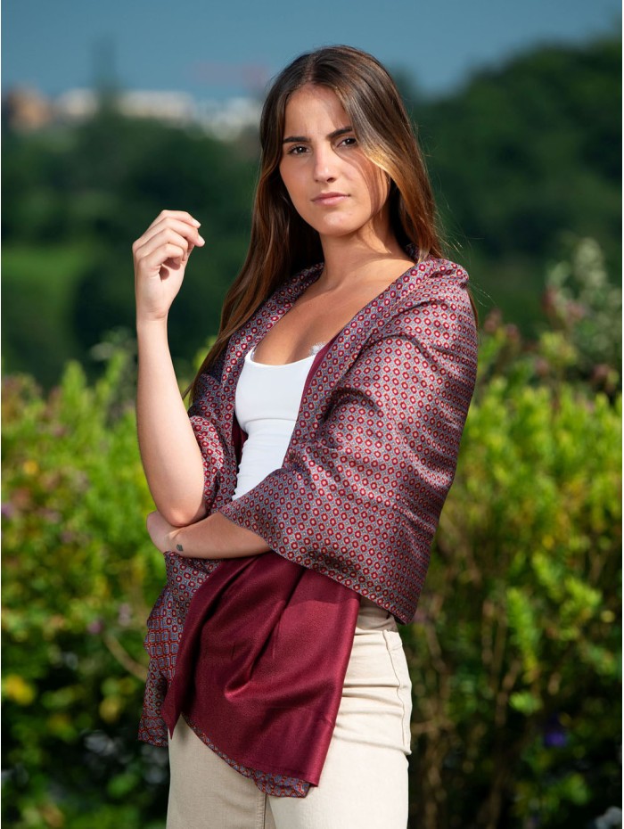 Fular de seda doble ASK78CDA