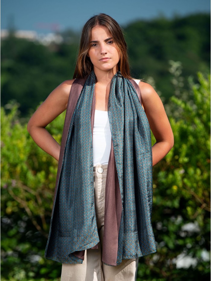 Fular de seda doble ASK78CDA