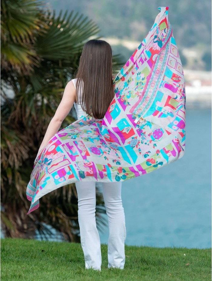 Foulard en soie ASK187C