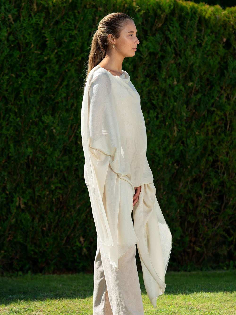 Plain modal scarf AMDBEIGEL