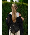 Plain modal scarf AMDBLACK