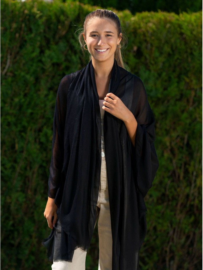 Modal plain shawl AMDBLACK