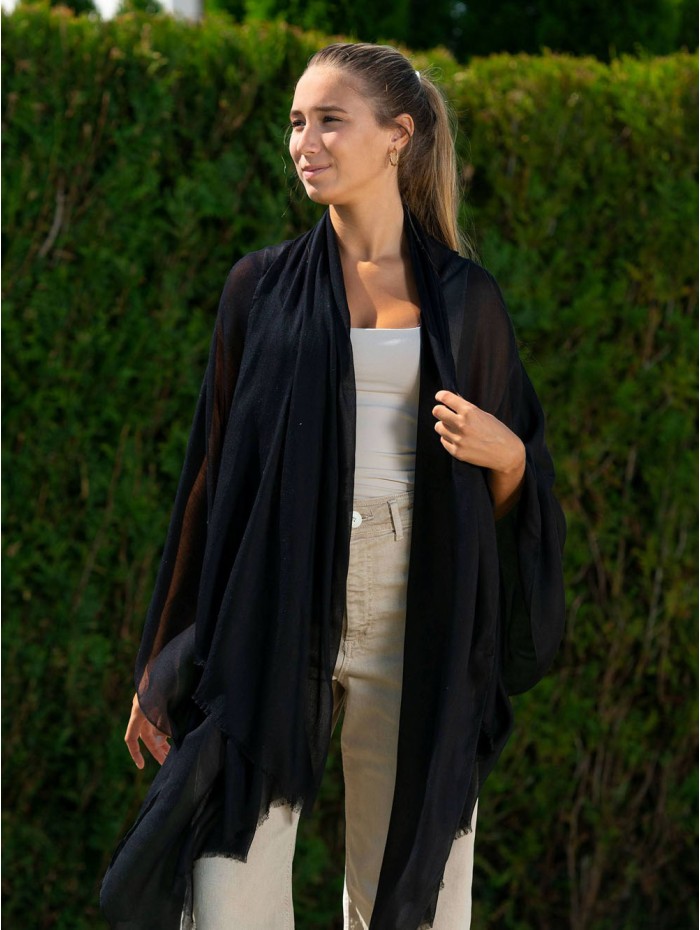 Modal plain shawl AMDBLACK