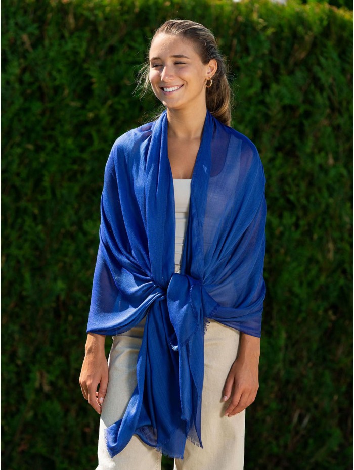 Plain modal scarf AMDBNAVY