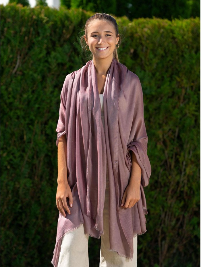 Modal plain shawl  AMDBROWN