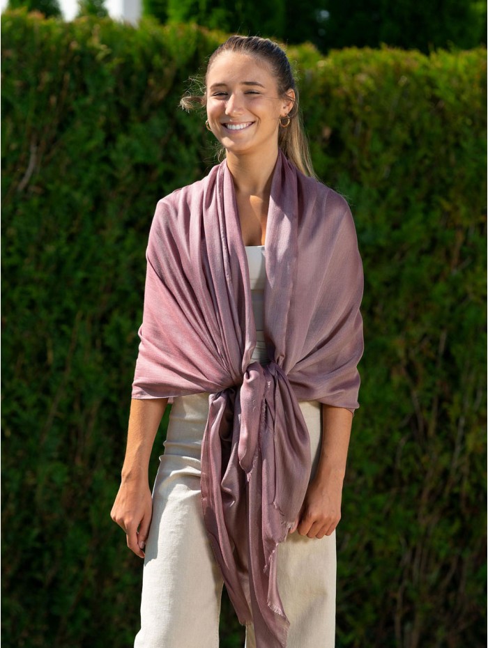 Modal plain shawl  AMDBROWN