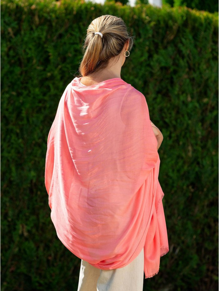 Modal plain shawl AMDSALMON