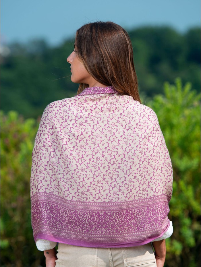 Wool and silk scarf ASW27F
