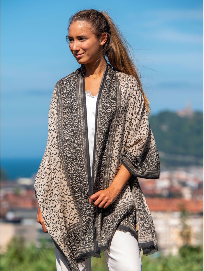 Wool and silk scarf ASW27F
