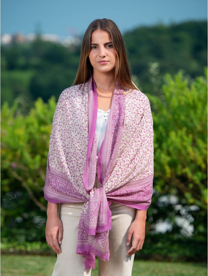 Wool and silk scarf ASW27F