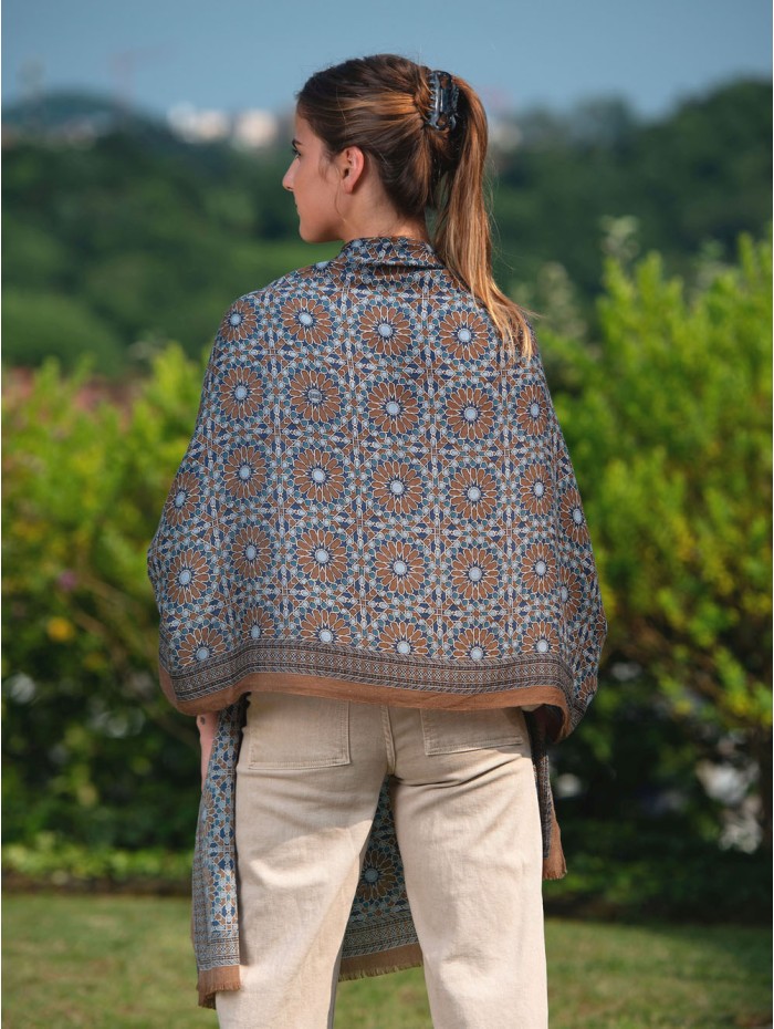 Wool and silk scarf ASW28F
