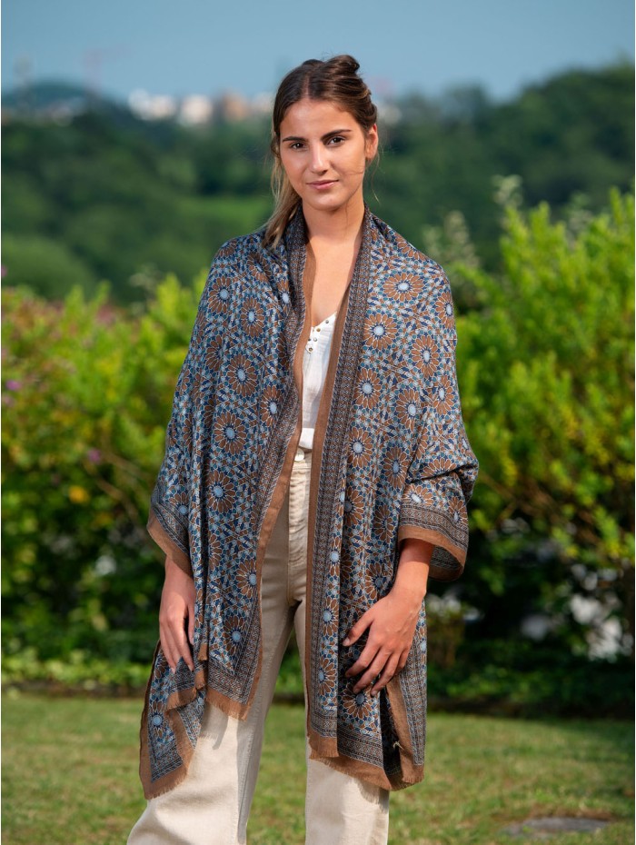 Wool and silk scarf ASW28F