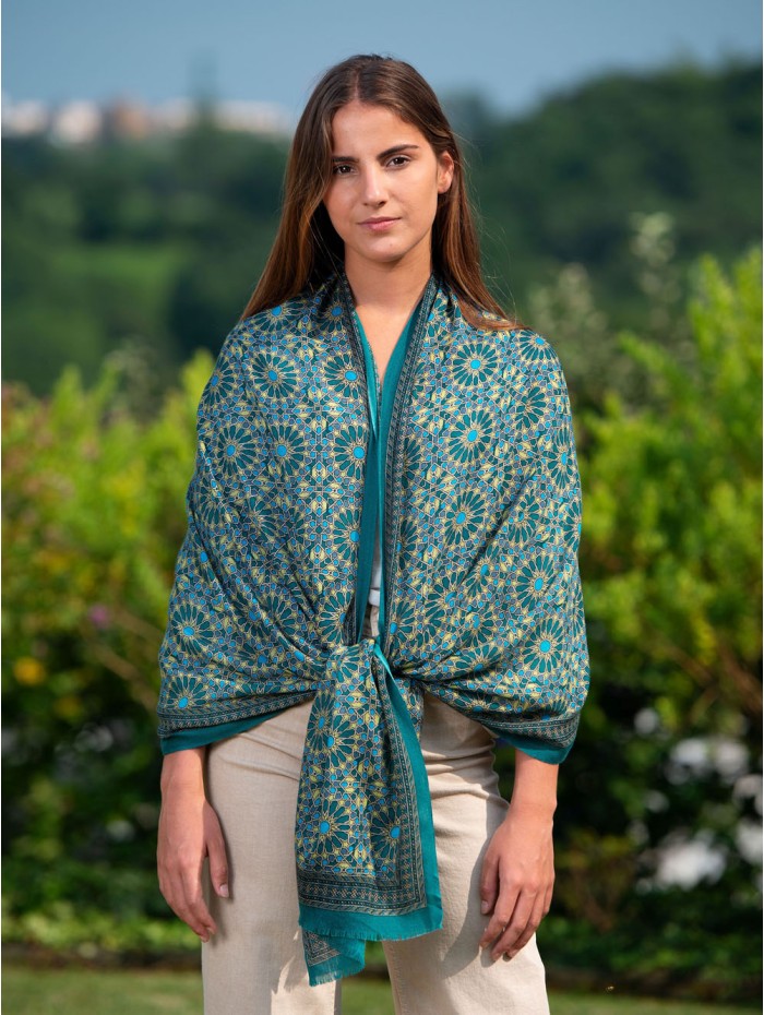 Wool and silk scarf ASW28F