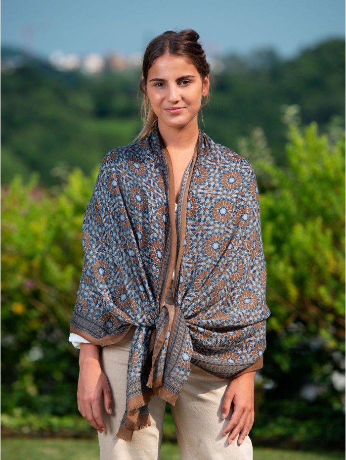 Wool and silk scarf ASW28F