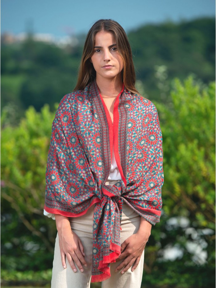 Wool and silk scarf ASW28F