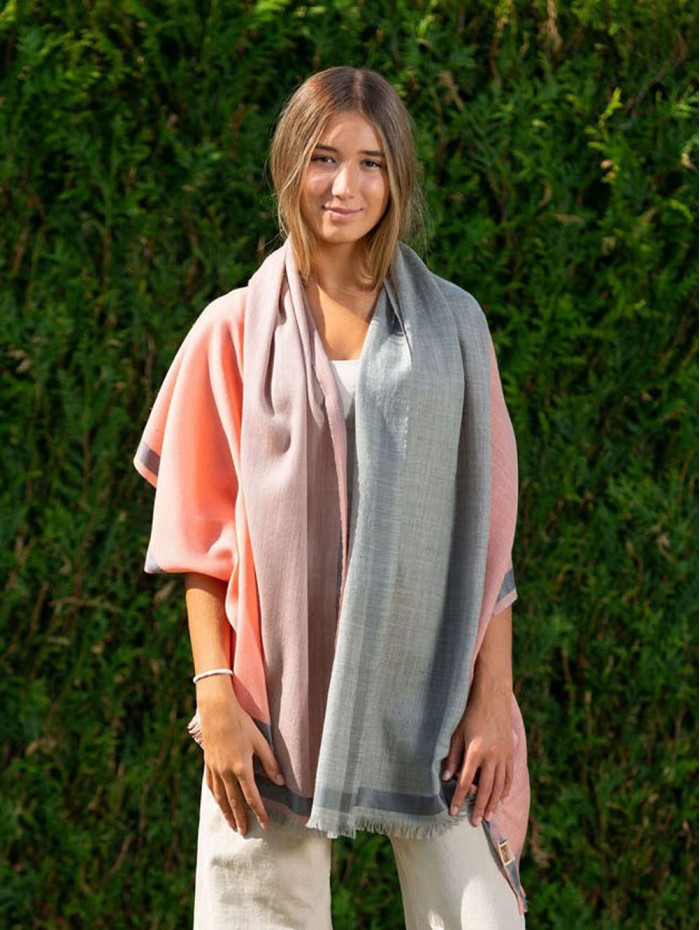 Wool and silk scarf ASW32F