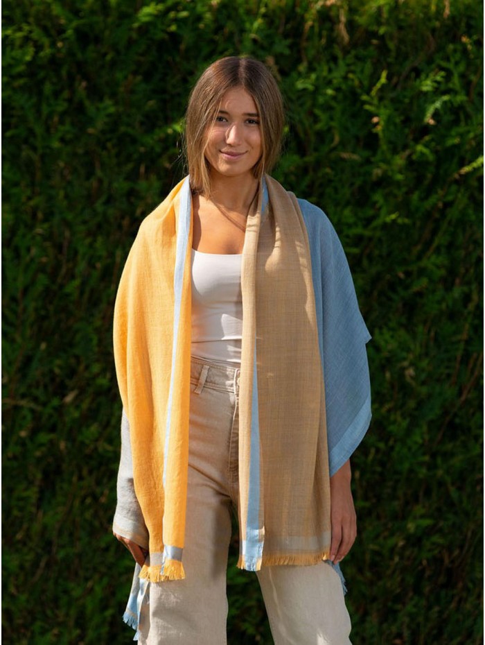 Wool and silk scarf ASW32F