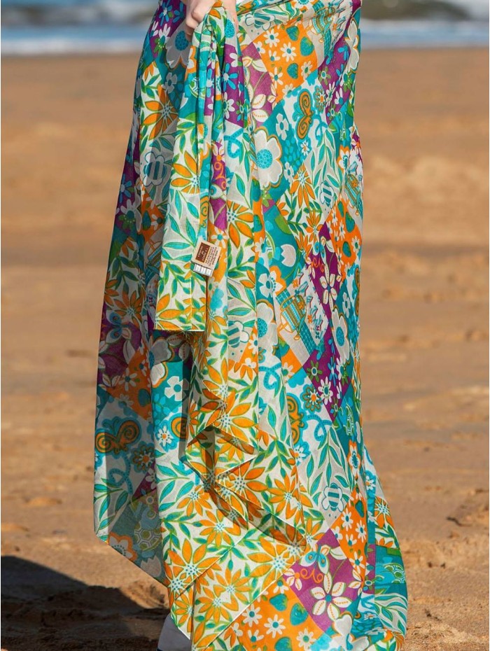 Cotton shawl-sarong ACT75C