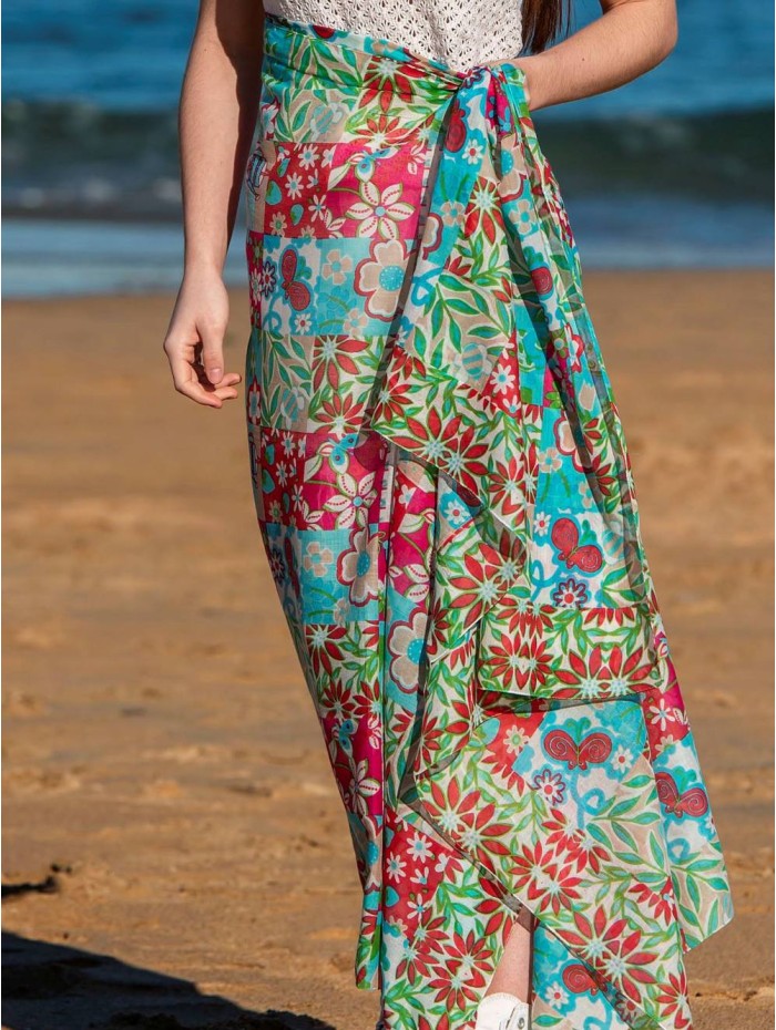 Cotton shawl-sarong ACT75C