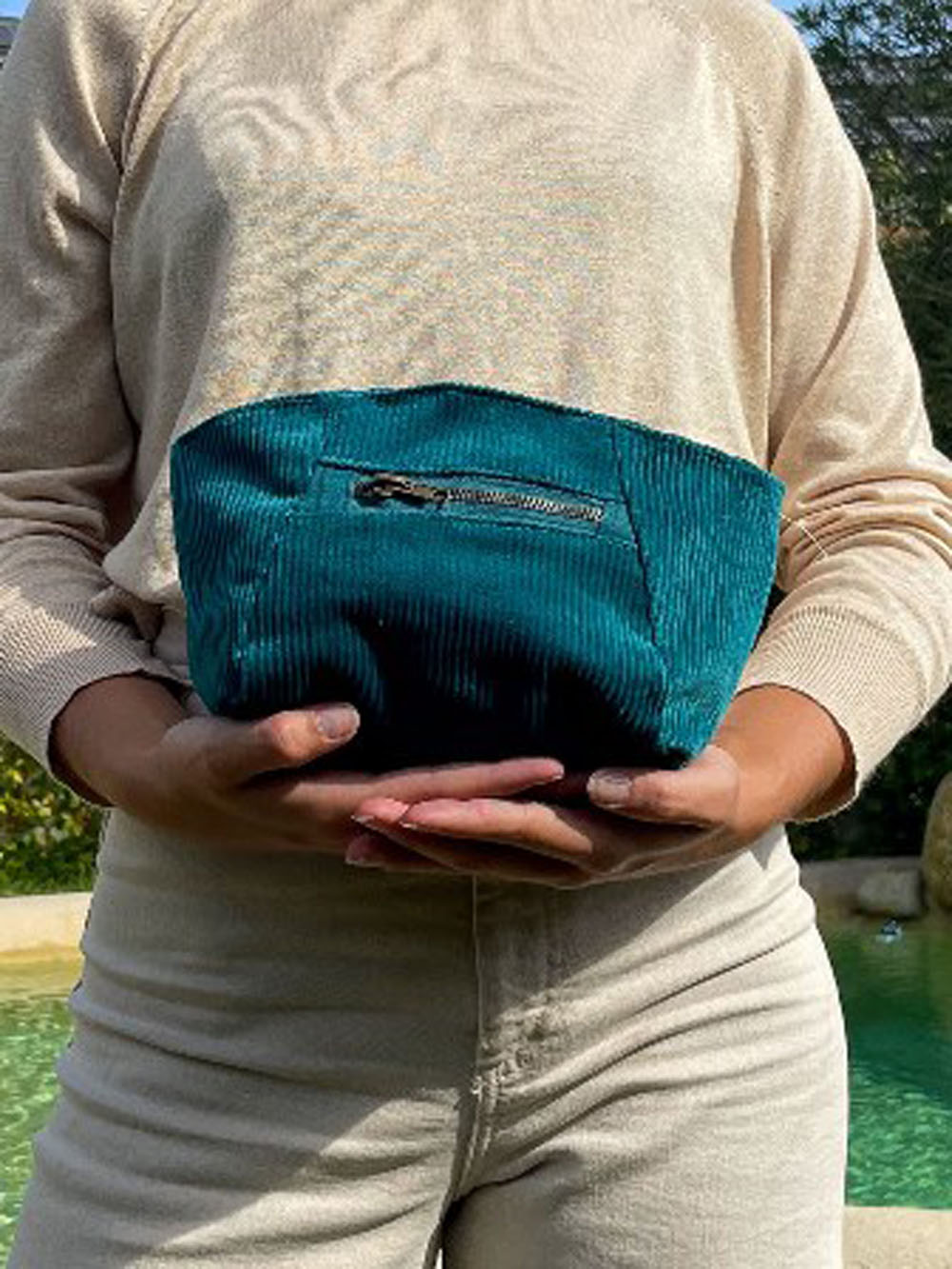 Corduroy handbag ATU103N4