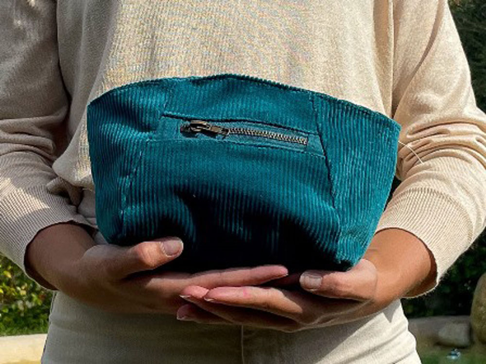 Trousse de toilette en velours côtelé ATU103N4