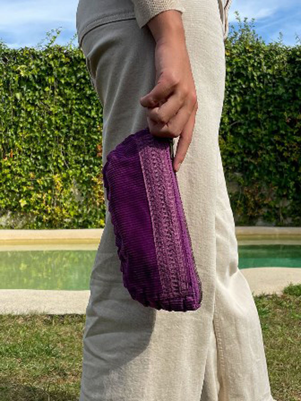Trousse de toilette en velours côtelé ATU103N6
