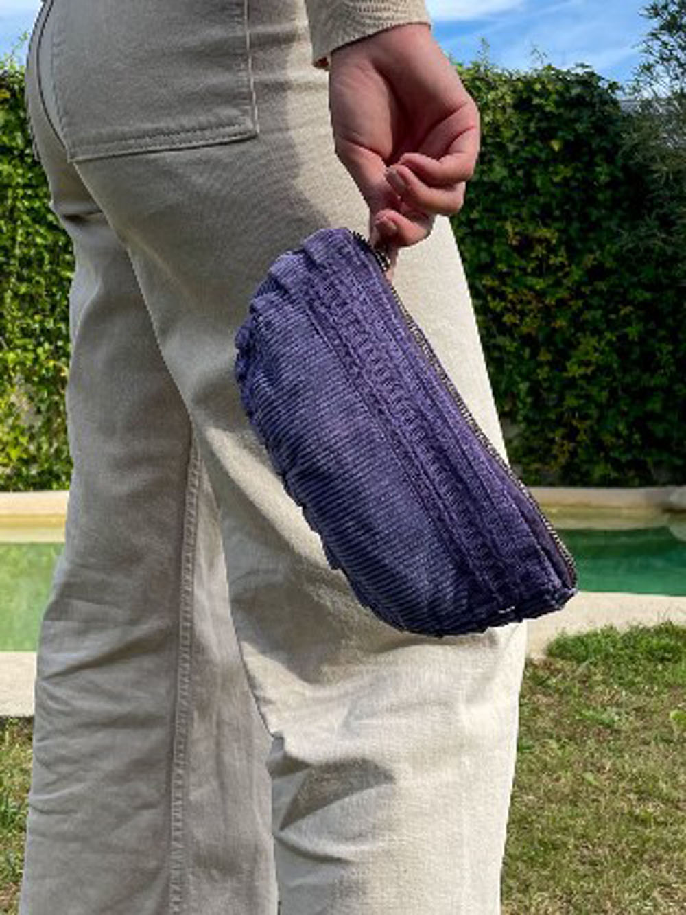 Trousse de toilette en velours côtelé ATU103N6