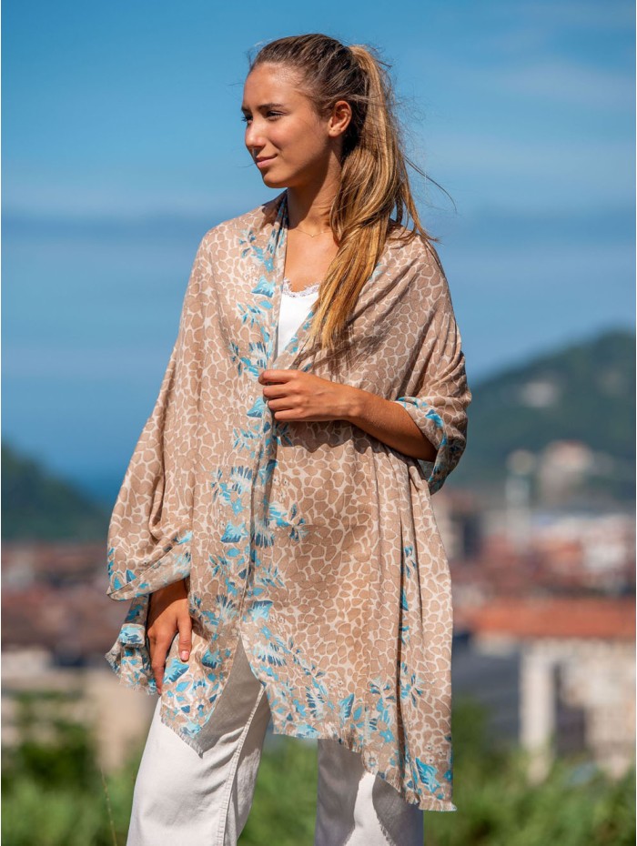 Wool and silk scarf ASW36F