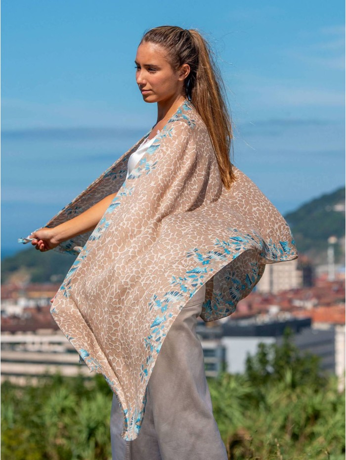 Wool and silk scarf ASW36F