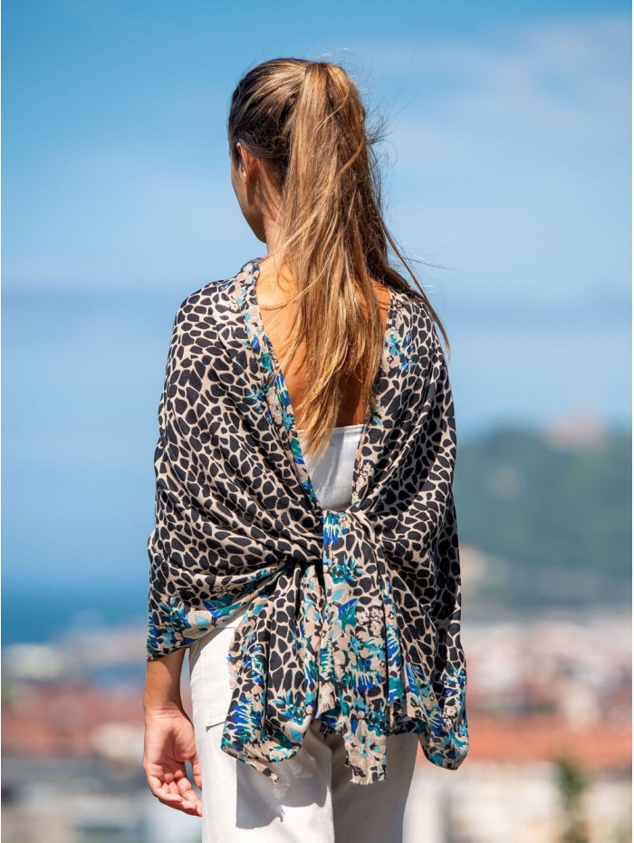 Wool and silk scarf ASW36F