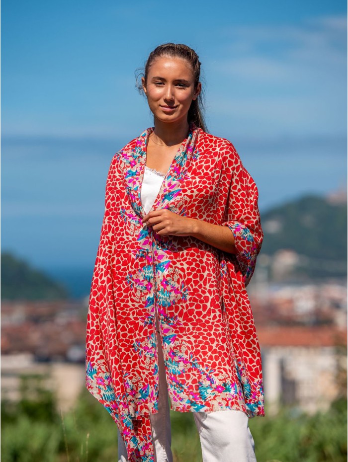 Wool and silk scarf ASW36F