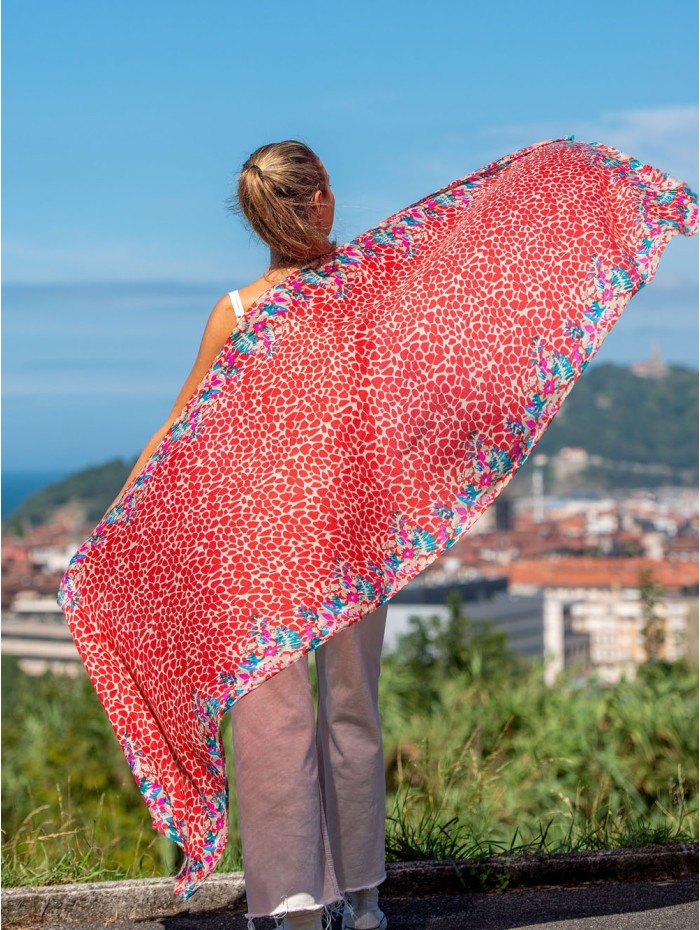 Wool and silk scarf ASW36F