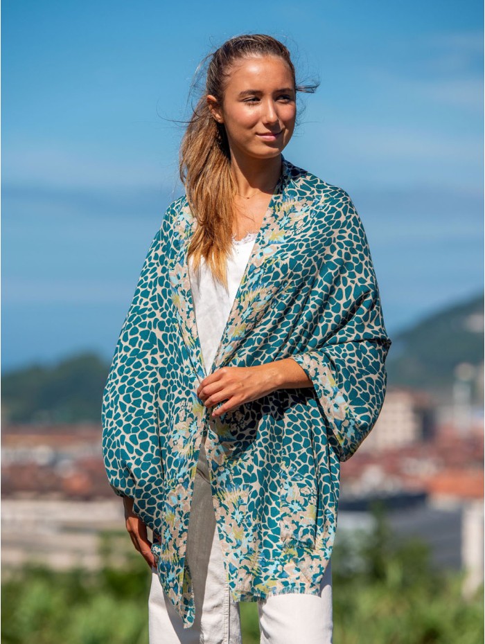 Écharpe en laine et soie ASW36F