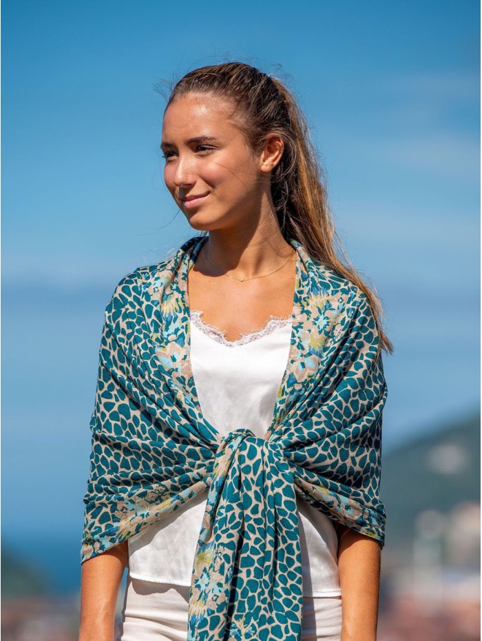 Wool and silk scarf ASW36F