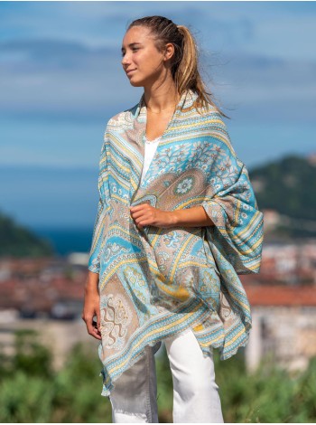 Bufanda de lana con seda ASW34F