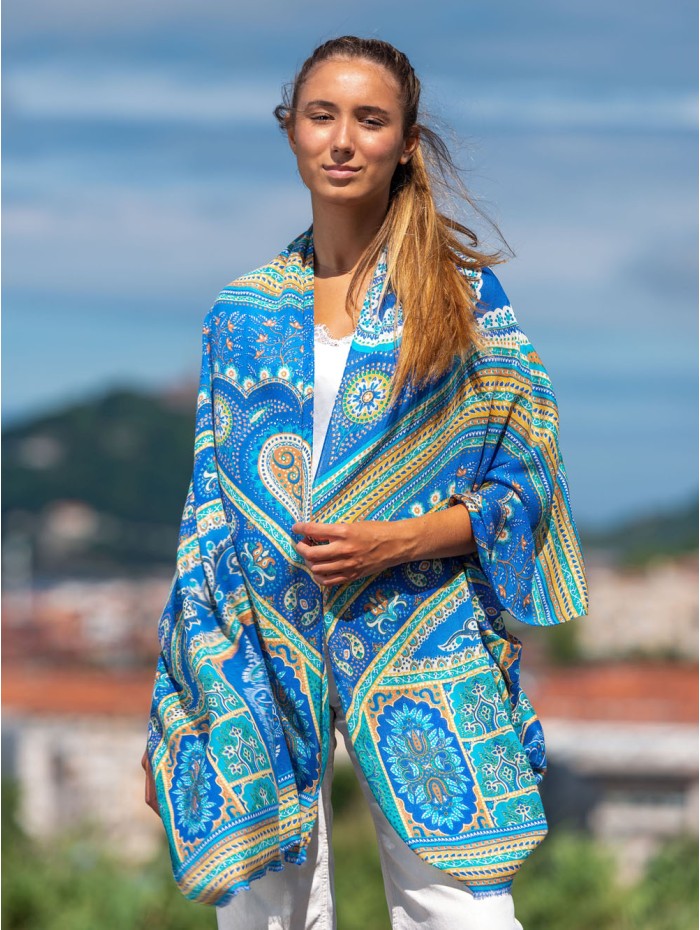 Wool and silk scarf ASW34F